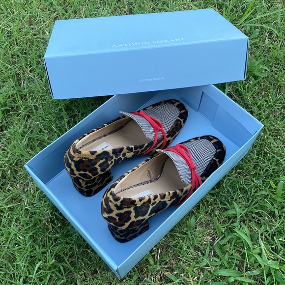 Women Antonio Melani Leopard Print Shoes Size 8 - Picture 6 of 8